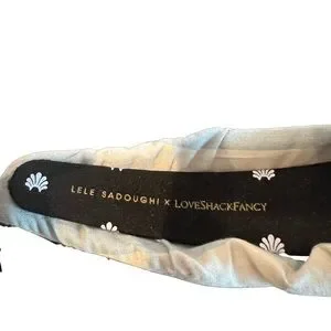 Lele Sadoughi x LoveShackFancy headband denim blue damask one size limited Lele Sadoughi | Accessories | Lele Sadoughi X Loveshackfancy  main image 3